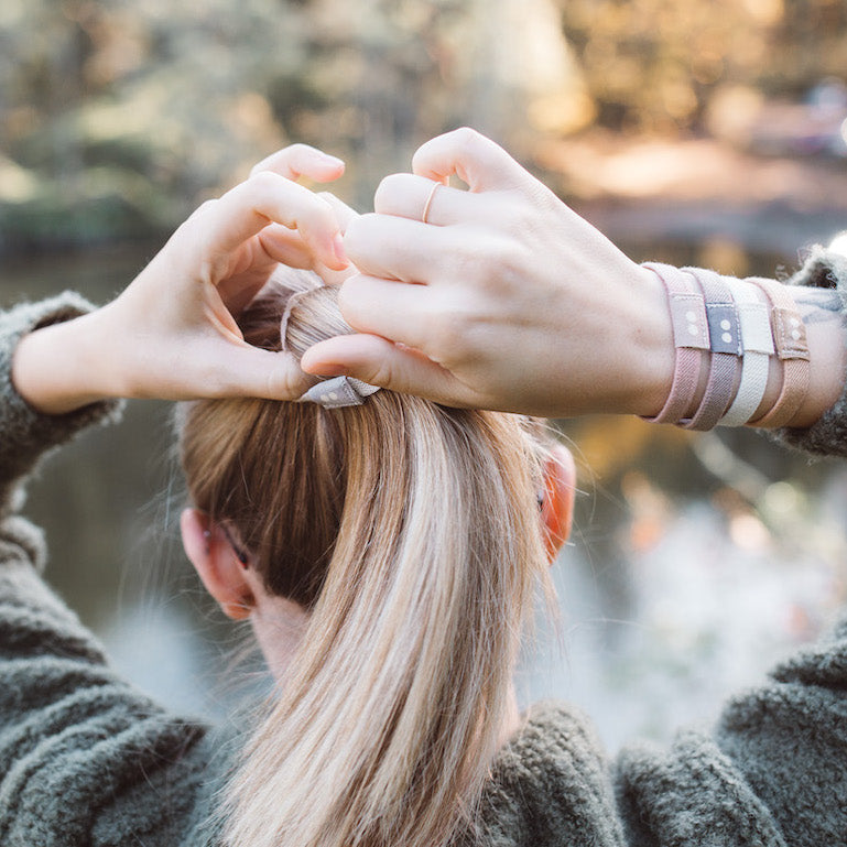 ORGANIC HAIR TIES - Blond