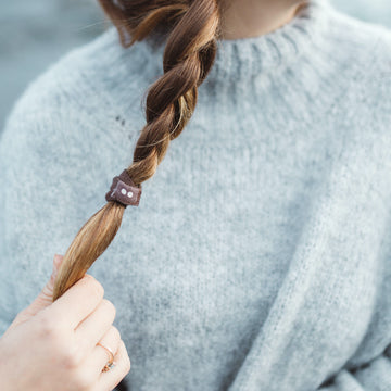 ORGANIC HAIR TIES - Brown & Black