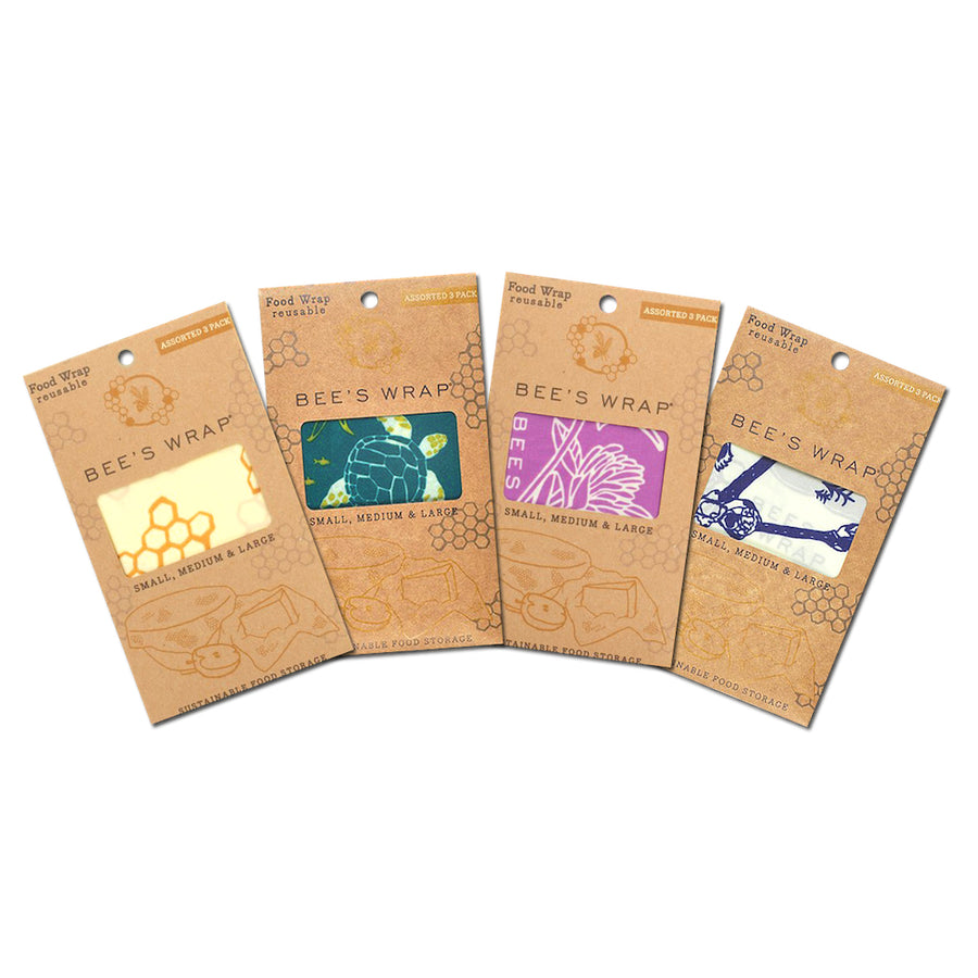 BEESWAX WRAP - ASSORTED SET OF 3 SIZES (S, M, L)