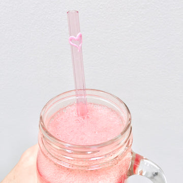 Lovely Glass Straw - PINK