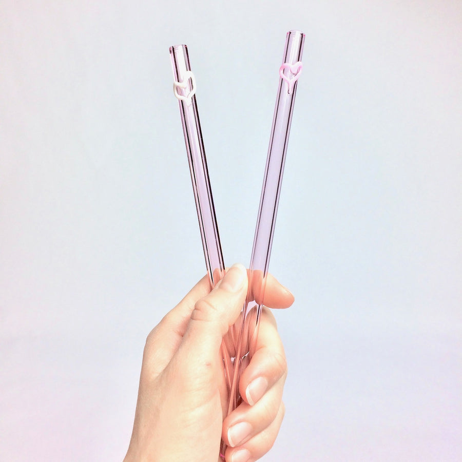 Strawesome Clear Smoothie Glass Straw, Reusable Straws